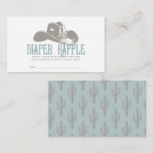 カウボーイハットブルーボーイシャワーベビー