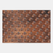 カウボーイハットブーツ牛革 ラッピングペーパーシート (正面)