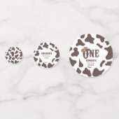 カウボーイハットワン最初のロデオ1番目の誕生日パーティー コンフェッティ (裏面)