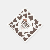 カウボーイハットワン最初のロデオ1番目の誕生日パーティー スタンダードカクテルナプキン (角)