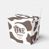 カウボーイハットワン最初のロデオ1番目の誕生日パーティー フェイバーボックス (正面サイド)