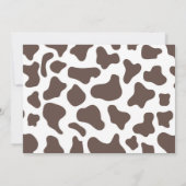 カウボーイハットワン最初のロデオ1番目の誕生日パーティー 招待状 (裏面)