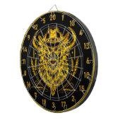 カウボーイハット付きバッファローバイソンDartboard ダーツボード (正面右)