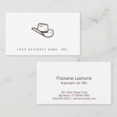 カウボーイハット凸版スタイル 名刺 (正面/裏面)