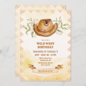 カウボーイハット招待状 招待状 (正面/裏面)