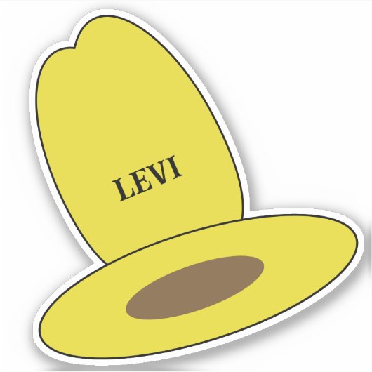 カウボーイハット誕生日パーティー シール (正面)