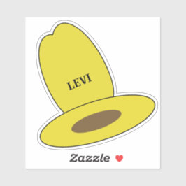 カウボーイハット誕生日パーティー シール