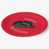 カウボーイハット誕生日 ペーパープレート (アングル)