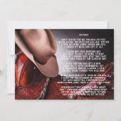 カウボーイハット鞍葬儀追悼法会 招待状 (裏面)