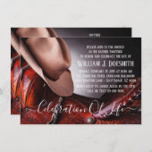 カウボーイハット鞍葬儀追悼法会 招待状 (正面/裏面)