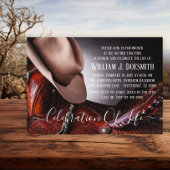 カウボーイハット鞍葬儀追悼法会 招待状