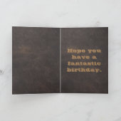 カウボーイハット、ブーツ、ロープウエスタンスタイル男らし カード (内部)