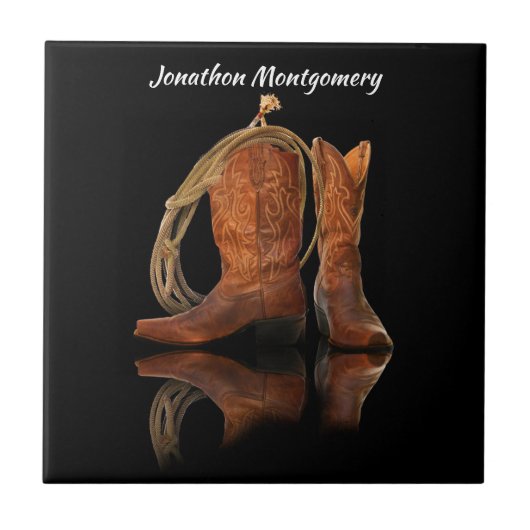 カウボーイハット&ロープ タイル (正面)