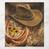 カウボーイハット ワインラベル (シングルラベル)