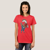 カウボーイハット 馬 Tシャツ (正面フル)