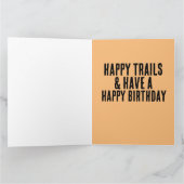 カウボーイハッピートレイル大誕生日カード カード (内部)