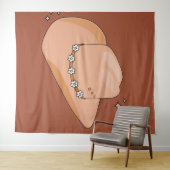 カウボーイハトラストテラコッタ タペストリー (インサイチュ(横))