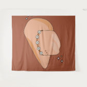 カウボーイハトラストテラコッタ タペストリー (正面(横))