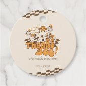 カウボーイハロウィン市松模様にパタ感謝していーンボー フェイバータグ (正面)