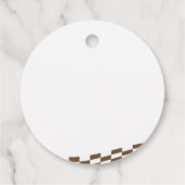 カウボーイハロウィン市松模様にパタ感謝していーンボー フェイバータグ (裏面)