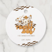 カウボーイハロウィン市松模様にパタ感謝していーンボー フェイバータグ (正面)