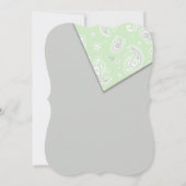 カウボーイバンダンナジャンパー赤ちゃんシャワー 招待状 (裏面)