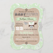 カウボーイバンダンナジャンパー赤ちゃんシャワー