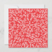 カウボーイバースデーパーティーのラッソ招待状カード 招待状 (裏面)