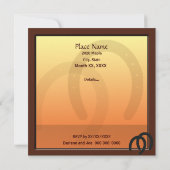 カウボーイバースデーパーティーカスタム招待状 招待状 (裏面)