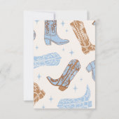 カウボーイバースデーパーティーサンキューカード サンキューカード (裏面)