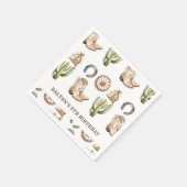 カウボーイバースデーパーティー スタンダードカクテルナプキン (角)