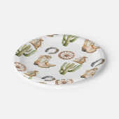 カウボーイバースデーパーティー ペーパープレート (アングル)