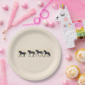 カウボーイバースデーパーティー – ホース ペーパープレート (パーティー)