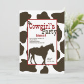 カウボーイバースデーパーティー 招待状 (スタンド正面)