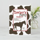 カウボーイバースデーパーティー 招待状 (スタンド正面)
