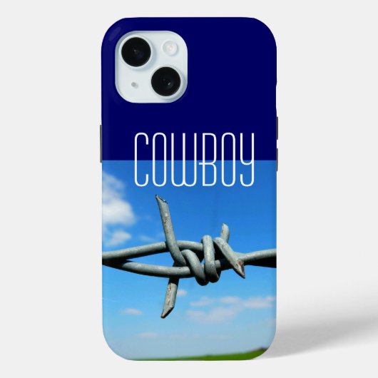 カウボーイバーベットワイヤーフェンス Case-Mate iPhoneケース (裏面)