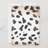 カウボーイパターンワイルドウエストベビーシャワー招待状 招待状 (裏面)