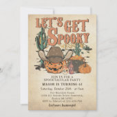 カウボーイパンプキ不気味ンハロウィーン誕生日を入手しよう 招待状 (正面)