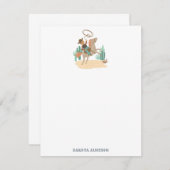 カウボーイパーソナライズされたテーマノートカード ノートカード (正面/裏面)