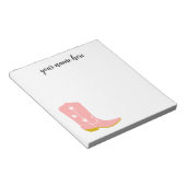 カウボーイパーソナライズされたブーツNotepad ノートパッド (アングル)