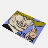 カウボーイパーソナライズフロアマット ドアマット (アングル)