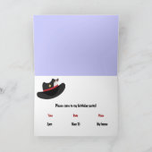 カウボーイパーティの招待状カード 招待状 (内部)