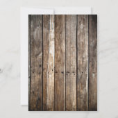 カウボーイパーティの招待状 |指名手配招待状 招待状 (裏面)