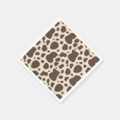 カウボーイパーティーナプキンス |牛のプリントナプキンス スタンダードカクテルナプキン (角)