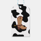 カウボーイパーティーフェイバーラベル ギフトタグ (裏面)