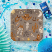 カウボーイパーティープレート |西部の紙プレート ペーパープレート (パーティー)