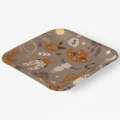 カウボーイパーティープレート |西部の紙プレート ペーパープレート (傾斜あり)