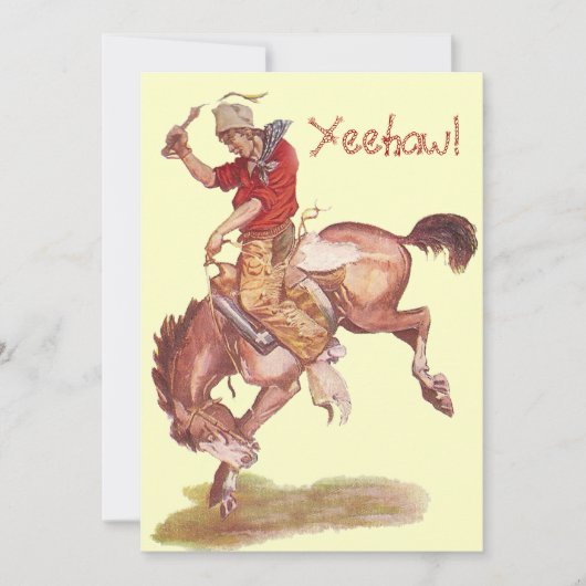 カウボーイパーティー 招待状 (正面)