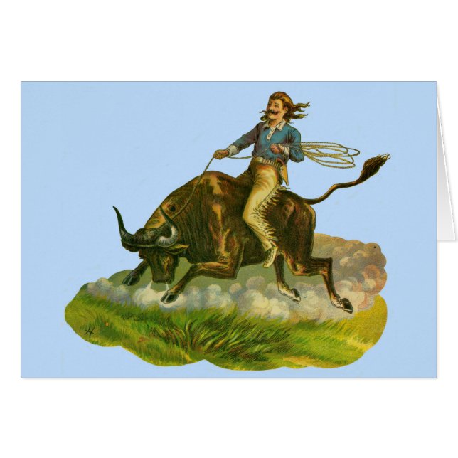 カウボーイビクトリアンブル・ライダー (正面横)