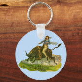 カウボーイビクトリアンブル・ライダー キーホルダー (正面)